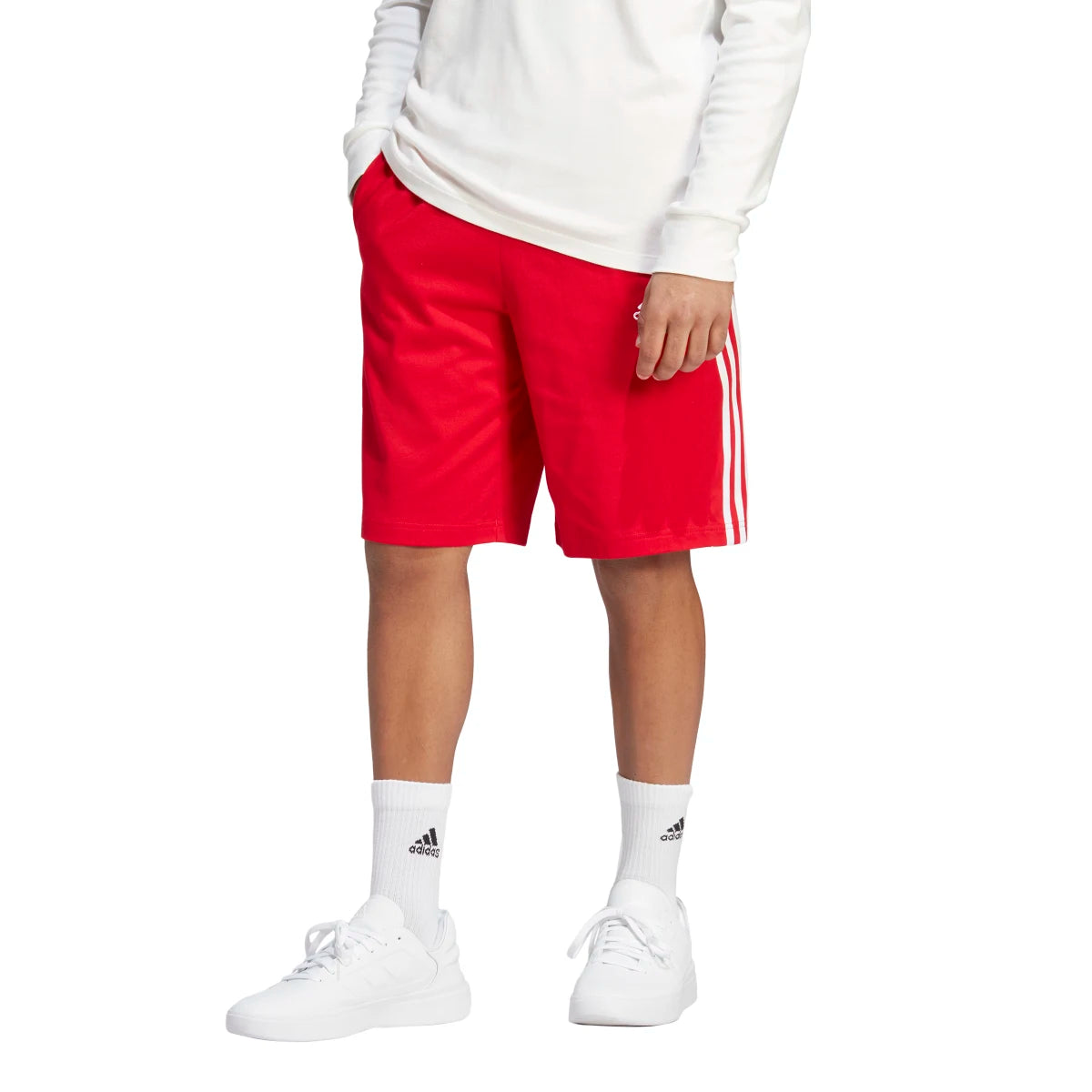 adidas Men's Essentials Single Jersey 3-Stripes Shorts-2