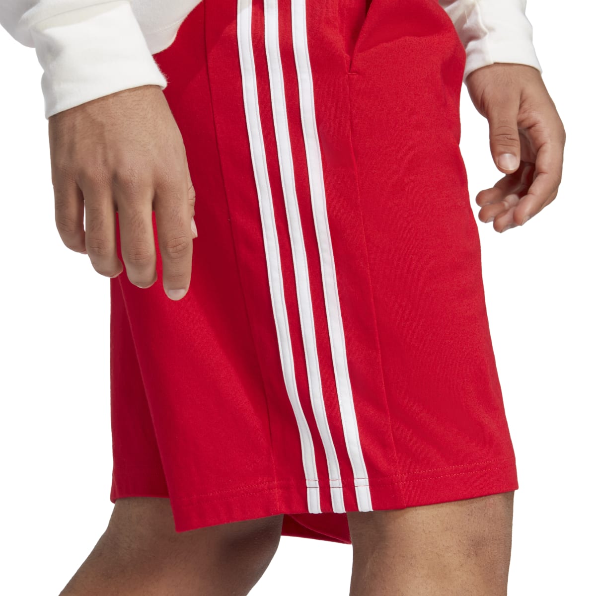 adidas Men's Essentials Single Jersey 3-Stripes Shorts Mens Apparel Shorts