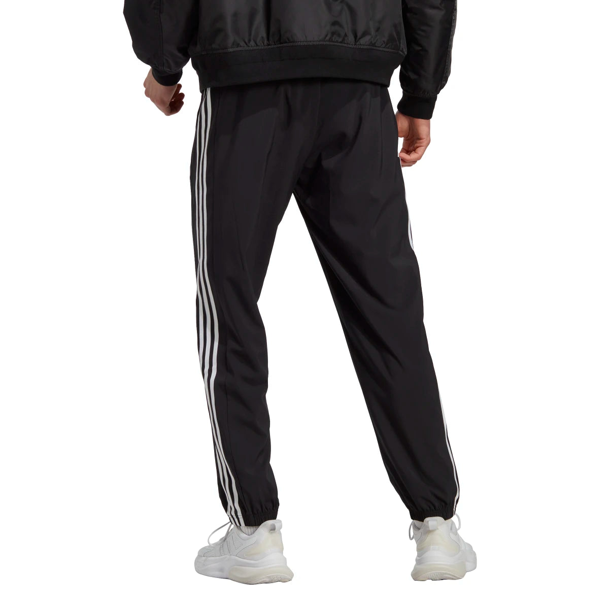 adidas Men's Aeroready Essentials Elasticated Cuff Woven 3-Stripes Pants-3