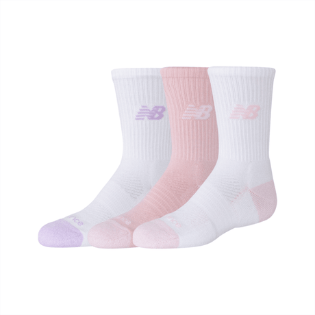 New Balance Youth Active Crew Socks 3 Pairs Unisex Accessories Socks