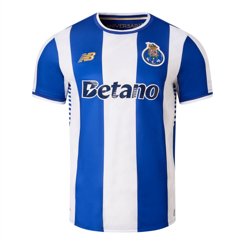 New Balance Men's FC Porto Home Short Sleeve Jersey Soccer Uniforms & Apparel All