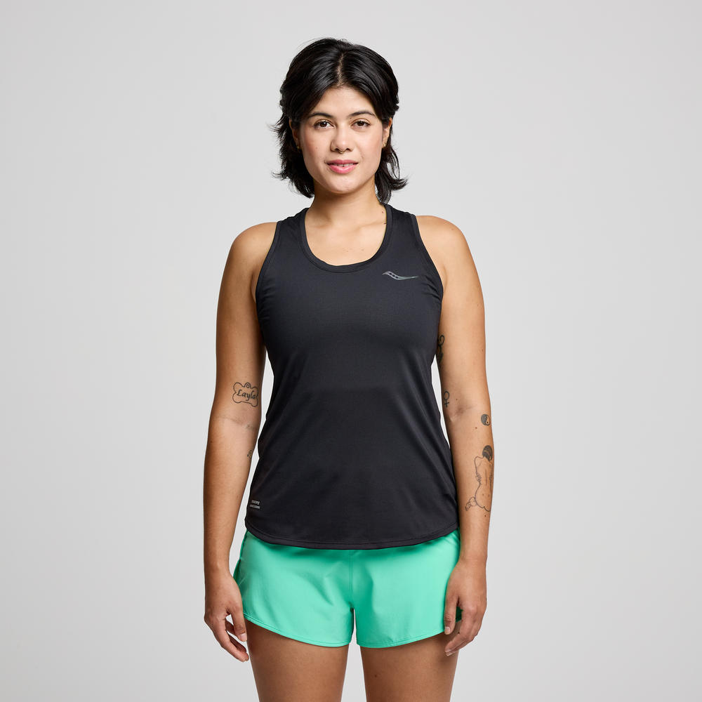 Saucony Women's Stopwatch Singlet SAW800482 Womens Apparel Shirts & Tops