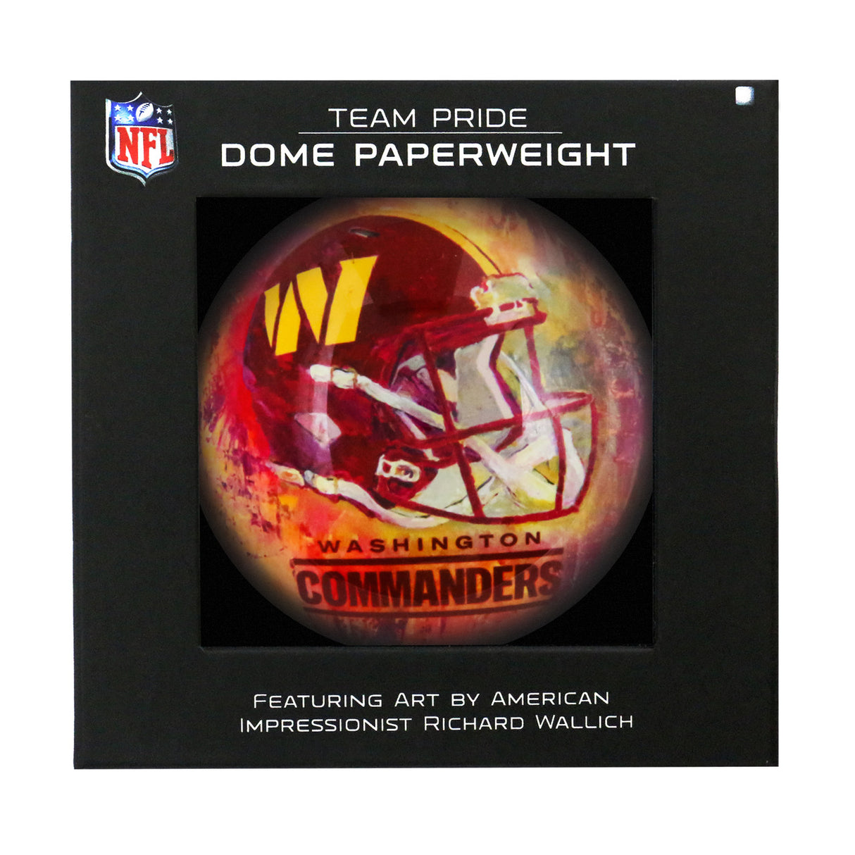 Sporticulture Washington Commanders Domed Paperweight Fan Gear NFL Washington Commanders