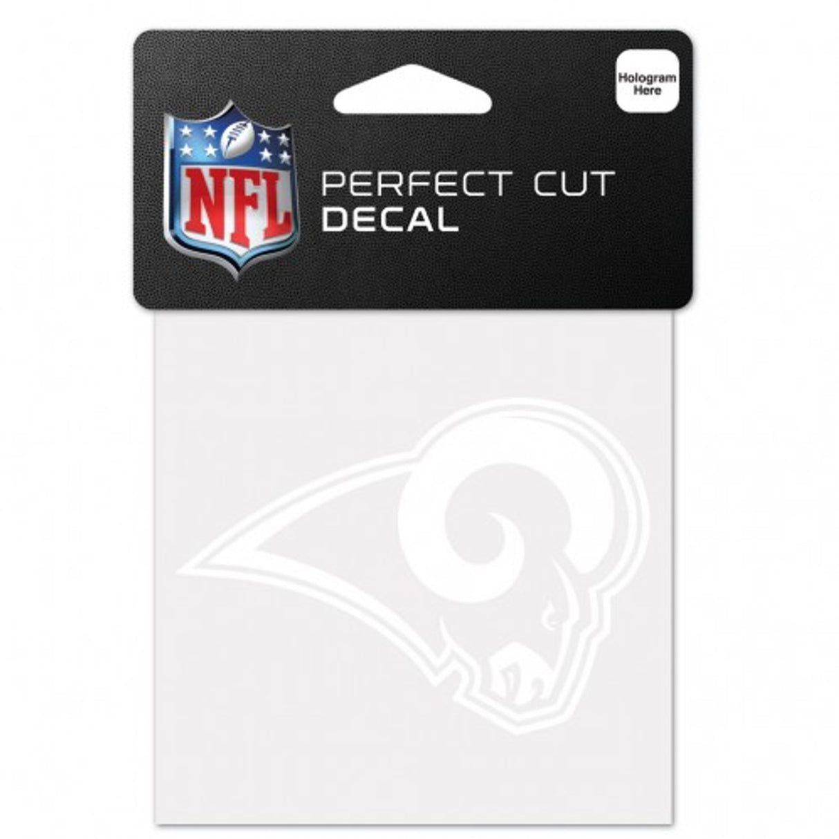 Wincraft Los Angeles Rams White Perfect Cut Decal 4x4 Fan Gear NFL Los Angeles Rams