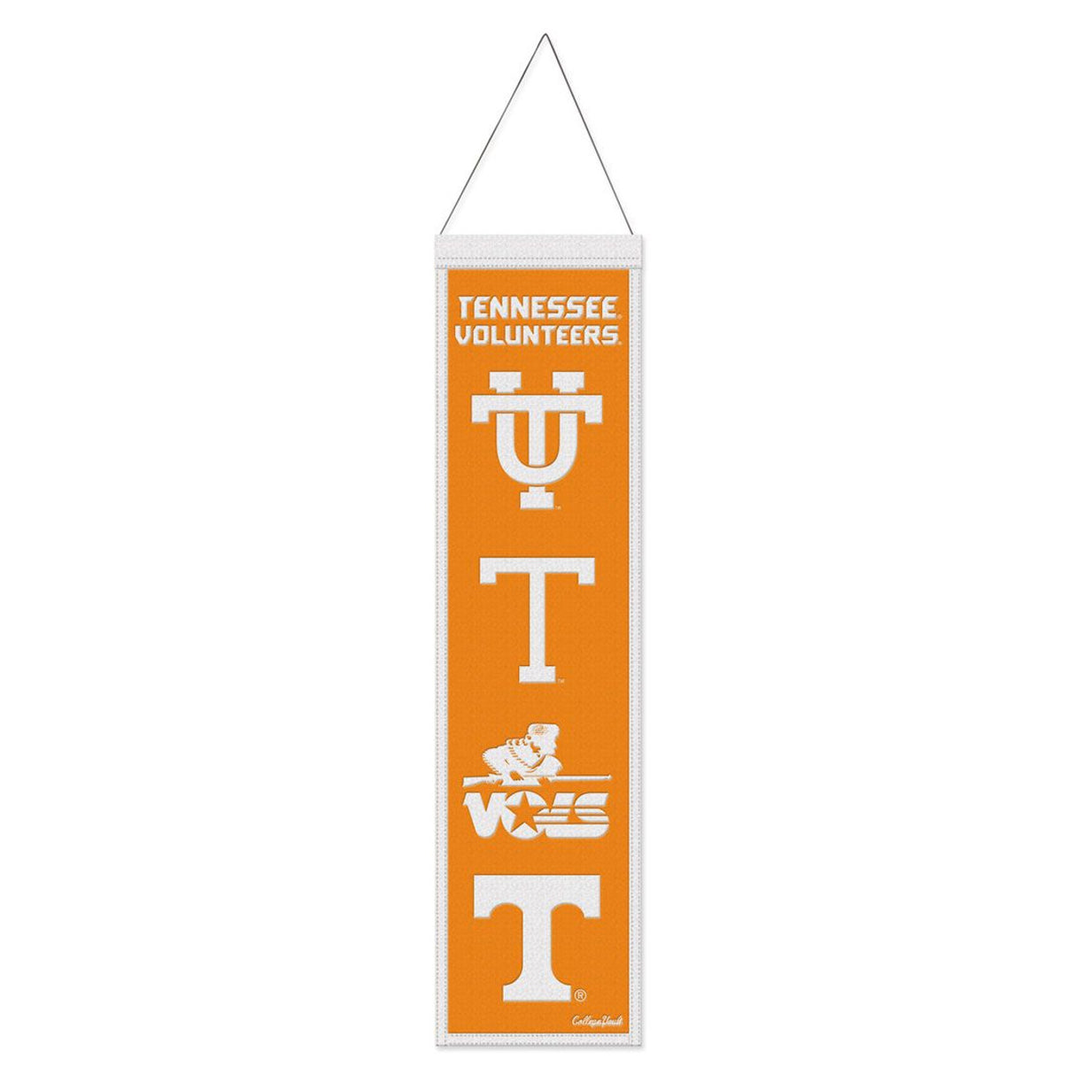 Wincraft Tennessee Volunteers Heritage Evolution Design Wool Banner 8x32 Fan Gear NCAA Tennessee Volunteers