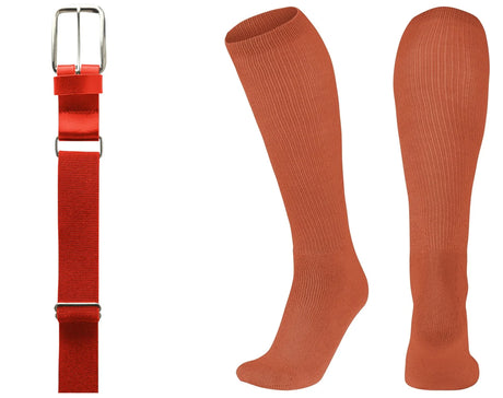 Champro MVP Baseball or Softball Belt / Sock Combo Baseball Socks & Belts All