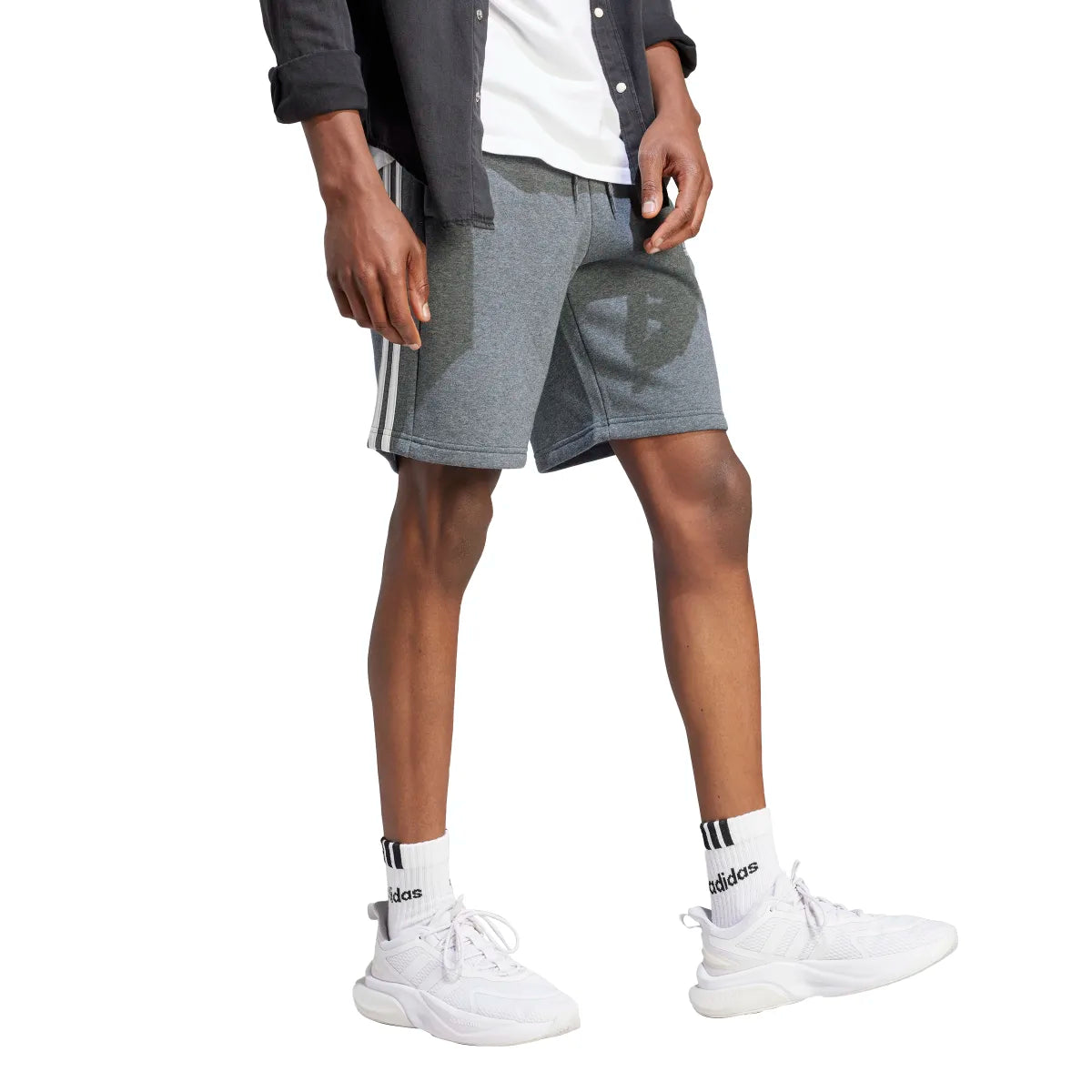 adidas Men's 3-Stripes Fleece Shorts Mens Apparel Shorts