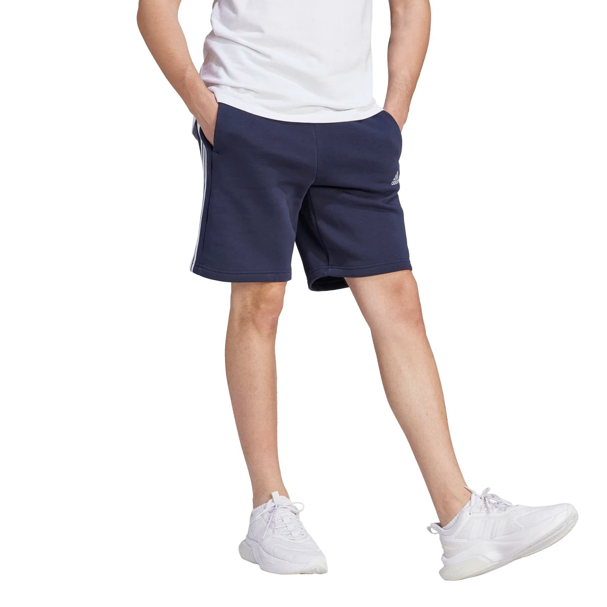 adidas Men's 3-Stripes Fleece Shorts Mens Apparel Shorts