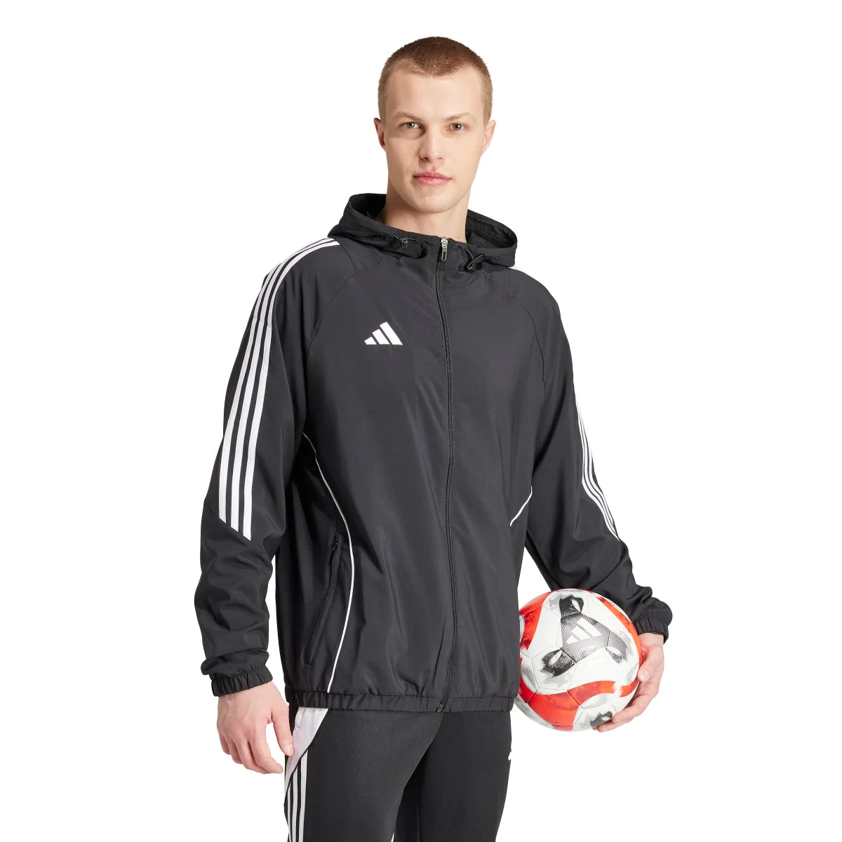 adidas Men's Tiro 24 Soccer Windbreaker Tall Soccer Uniforms & Apparel All