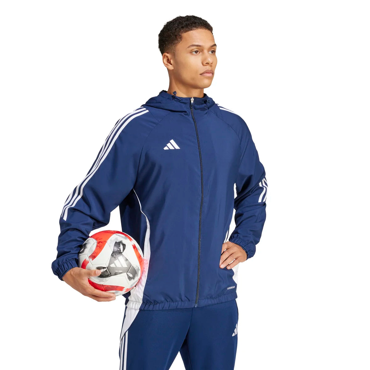 adidas Men's Tiro 24 Soccer Windbreaker Tall Soccer Uniforms & Apparel All