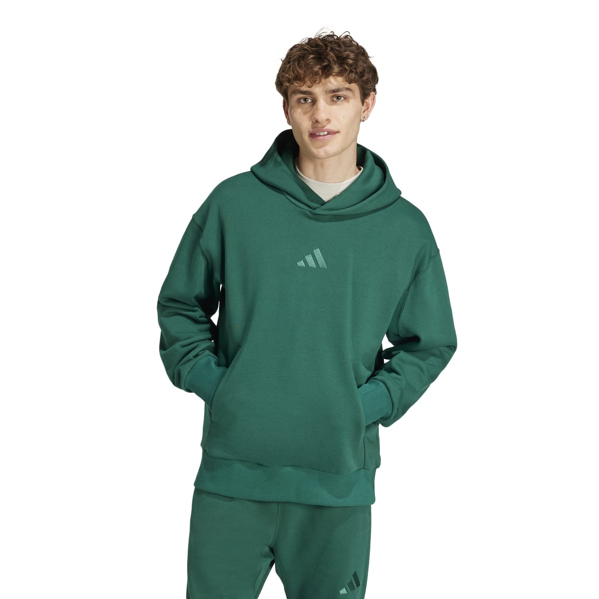 adidas Men's A SZN Fleece Hoodie Mens Apparel Sweatshirts & Fleece