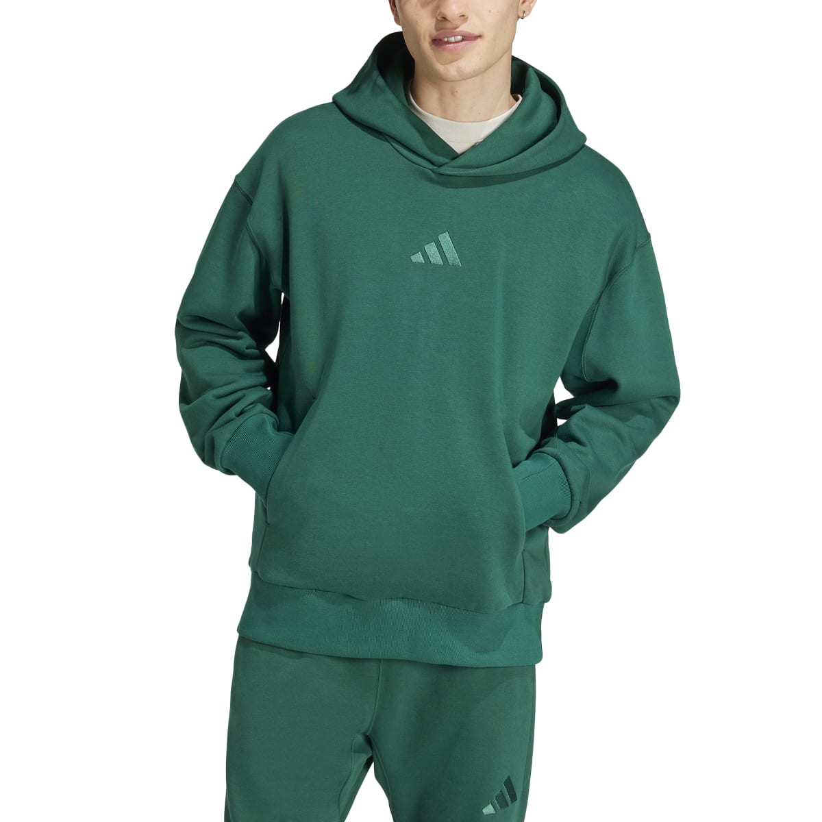adidas Men's A SZN Fleece Hoodie Mens Apparel Sweatshirts & Fleece
