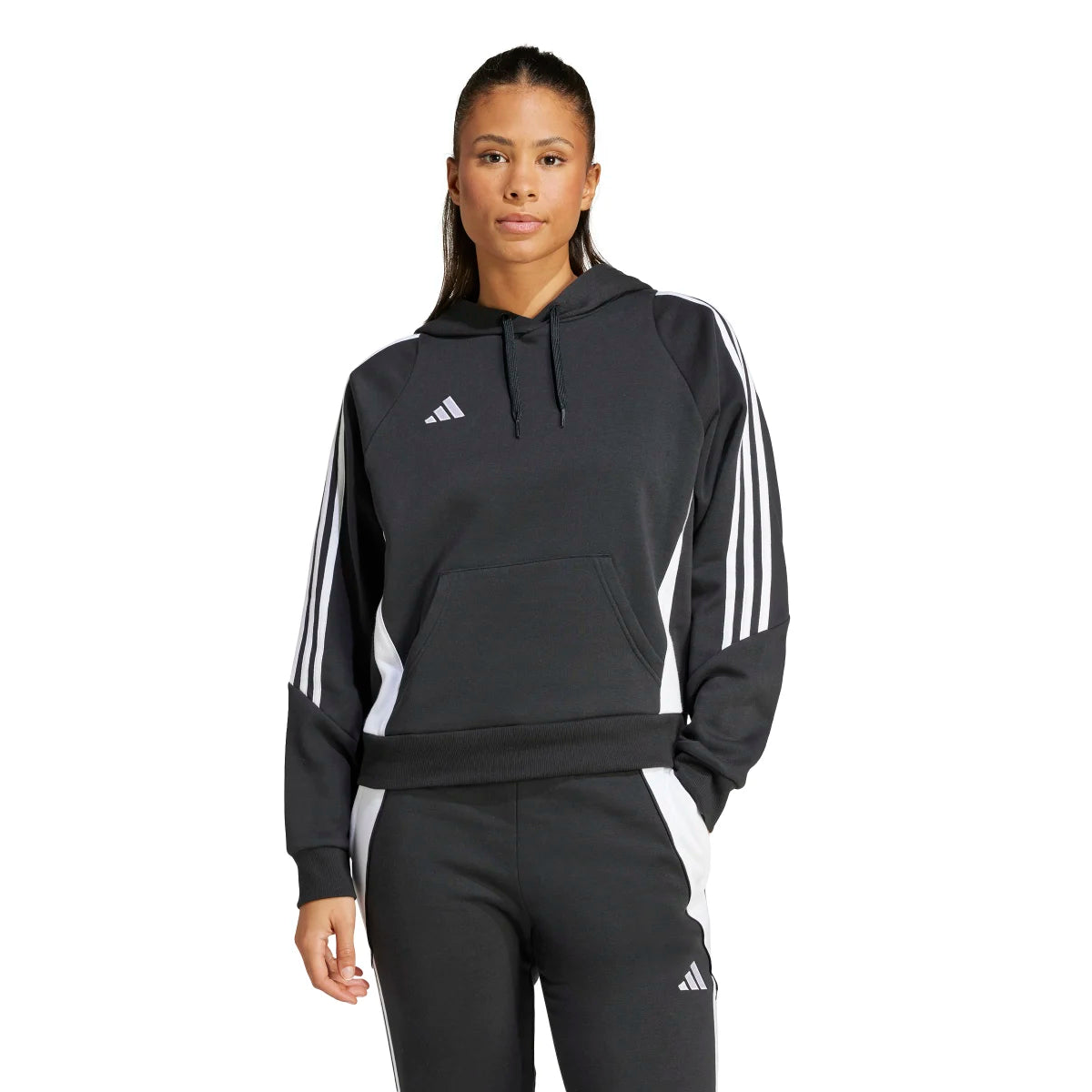 adidas Women's Tiro 24 Soccer Sweat Hoodie Soccer Uniforms & Apparel All