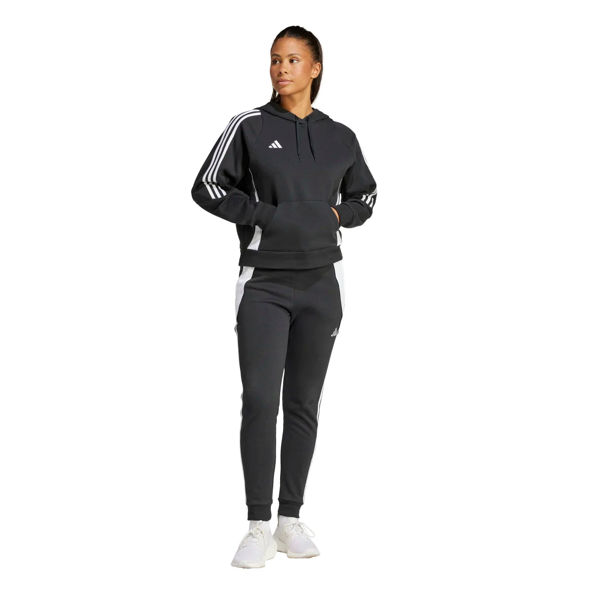 adidas Women's Tiro 24 Soccer Sweat Hoodie Soccer Uniforms & Apparel All
