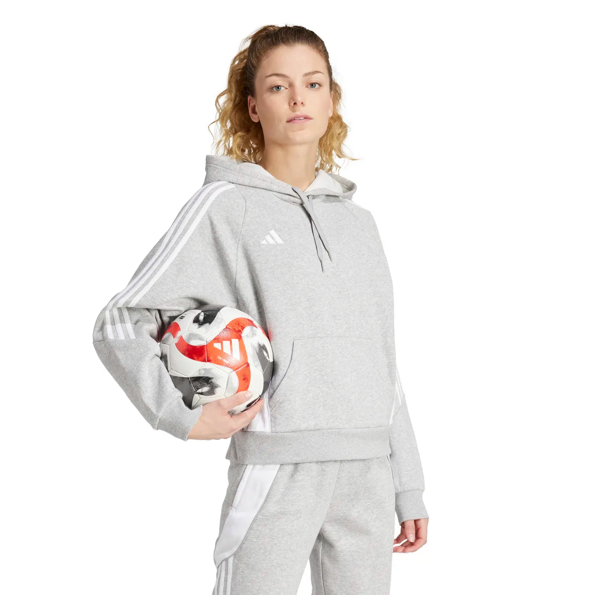 adidas Women's Tiro 24 Soccer Sweat Hoodie Soccer Uniforms & Apparel All