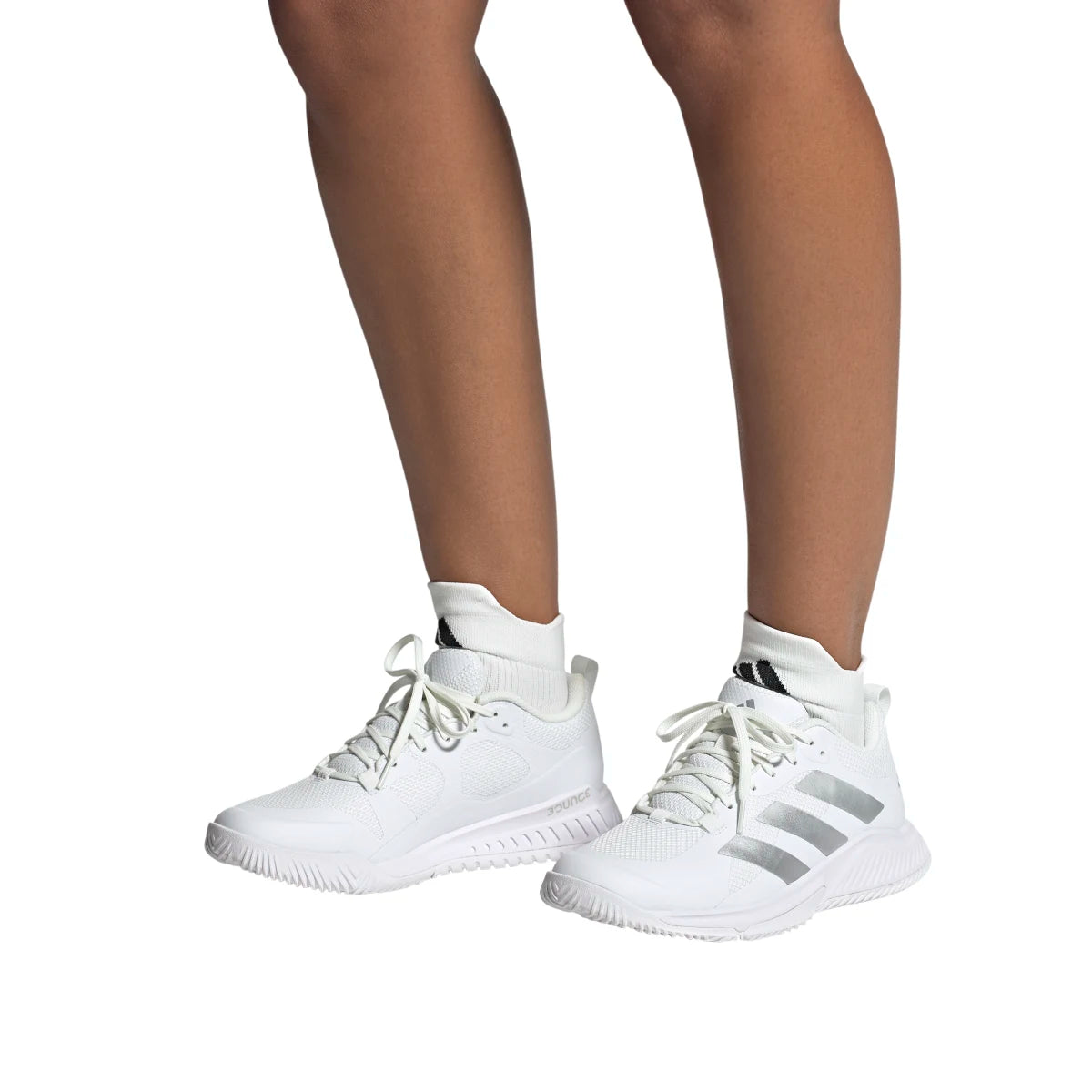 adidas Women's Court Team Bounce 2.0 Volleyball Shoes Volleyball Footwear Adult