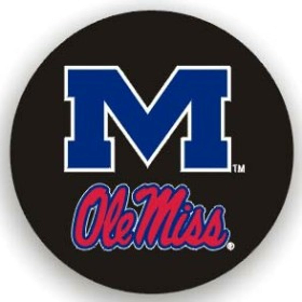 Fremont Die Mississippi Rebels Black Standard Size Tire Cover Fan Gear NCAA Mississippi Rebels