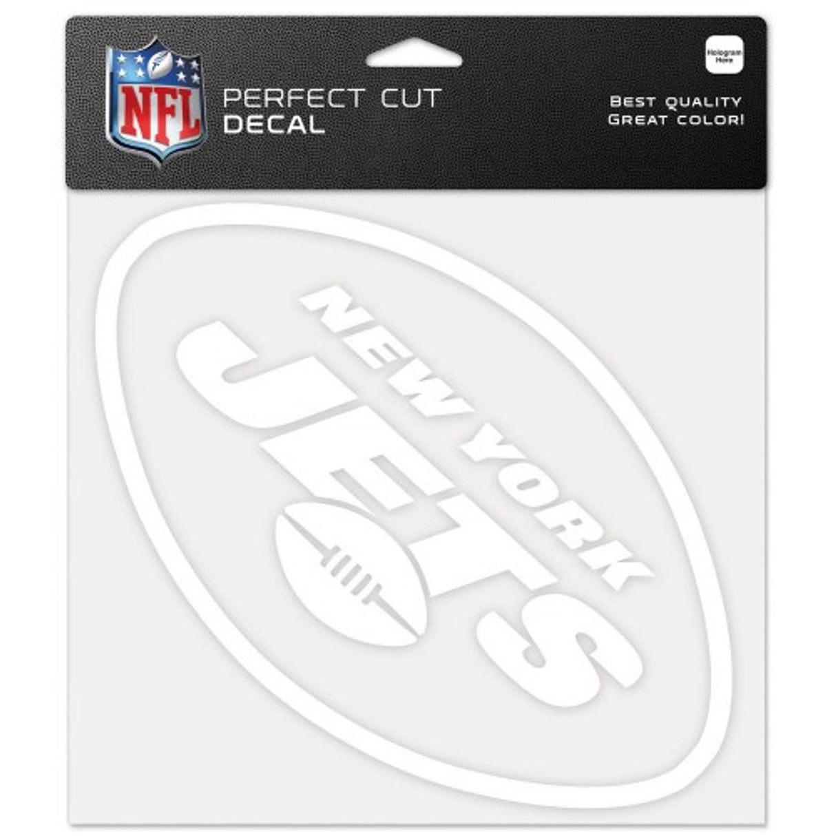 Wincraft New York Jets White Die Cut Decal 8x8 Fan Gear NFL New York Jets