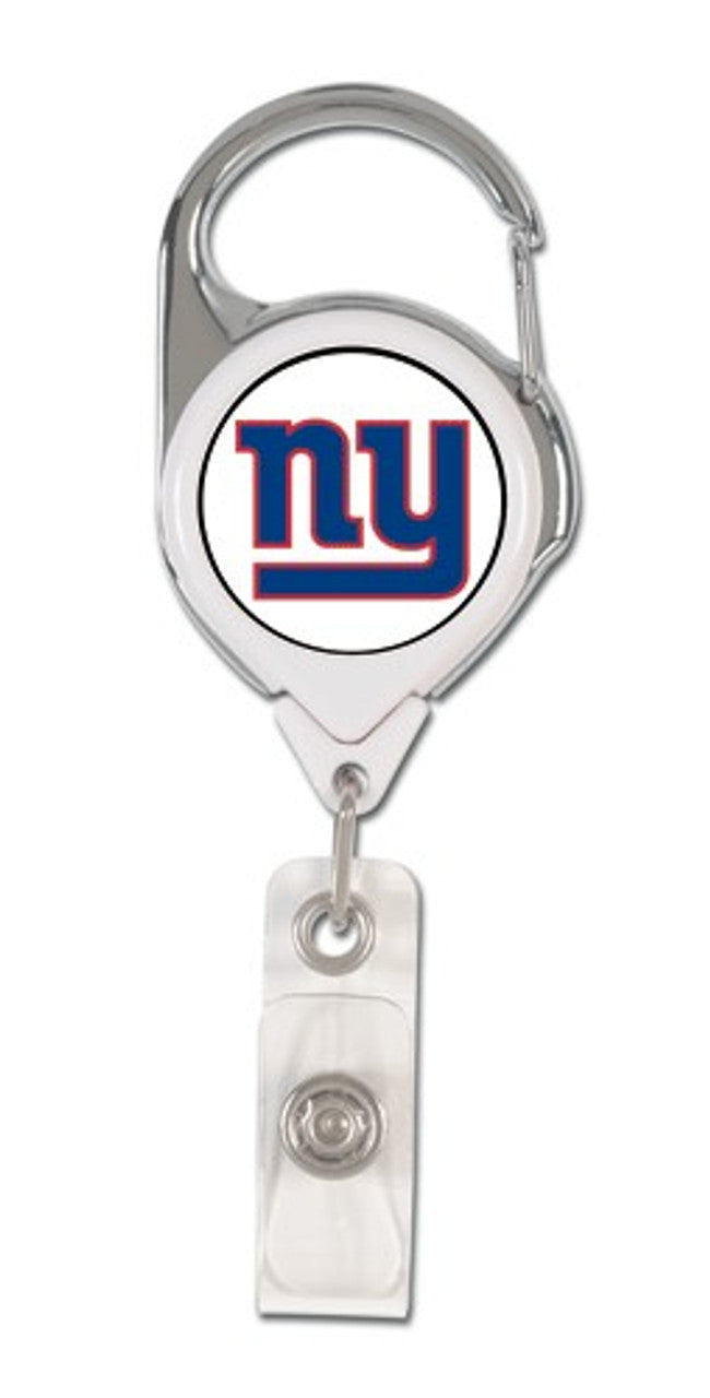 Wincraft New York Giants Premium Retractable Badge Holder Fan Gear NFL New York Giants