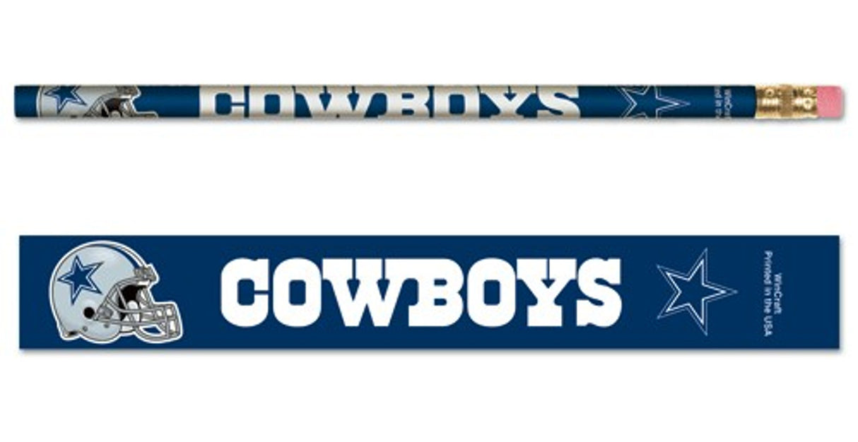 Wincraft Dallas Cowboys 6 Pack Pencil Fan Gear NFL Dallas Cowboys