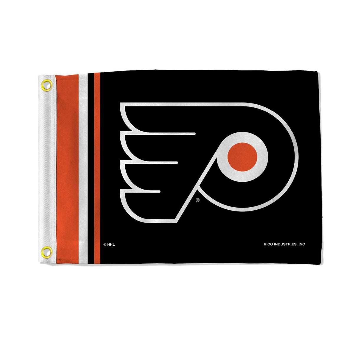 Rico Industries Philadelphia Flyers Striped Utility Flag 12x17 Fan Gear NCAA Philadelphia Flyers