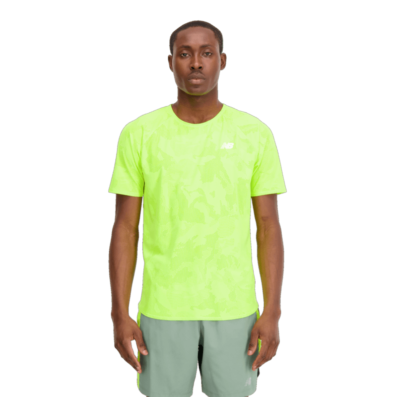 New Balance Men's Q Speed Jacquard Short Sleeve Tee Mens Apparel Shirts & Tops