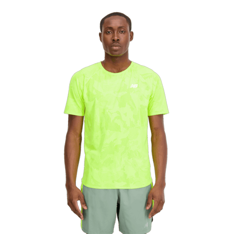 New Balance Men's Q Speed Jacquard Short Sleeve Tee Mens Apparel Shirts & Tops