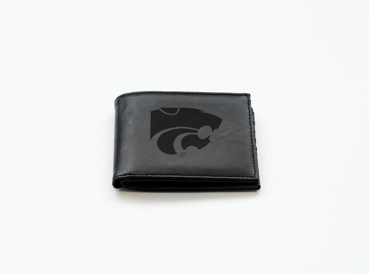 Rico Industries NCAA Kansas State Wildcats - KSU Laser Engraved Billfold Wallet-2
