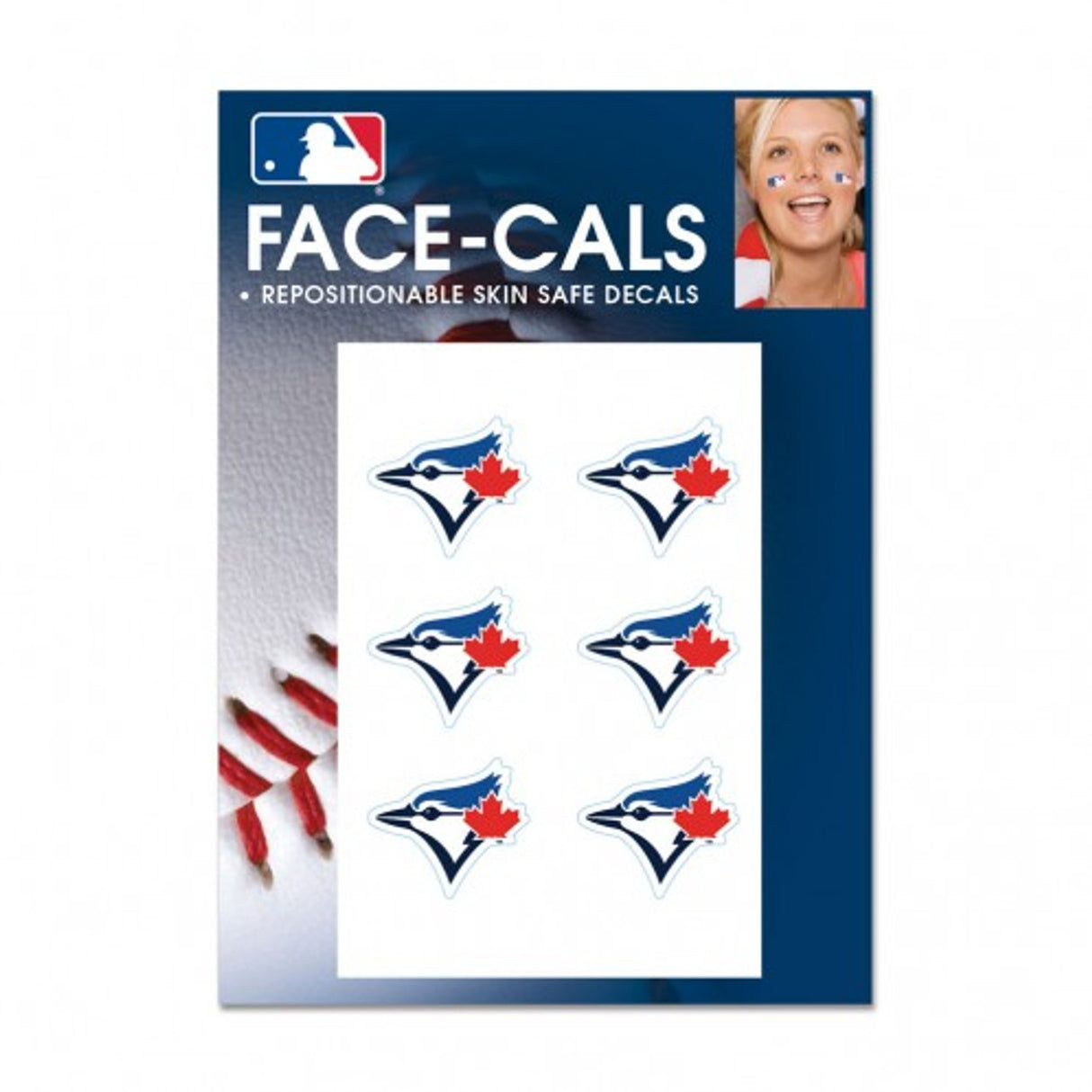 Wincraft Toronto Blue Jays Tattoo Face Cals Fan Gear MLB Toronto Blue Jays