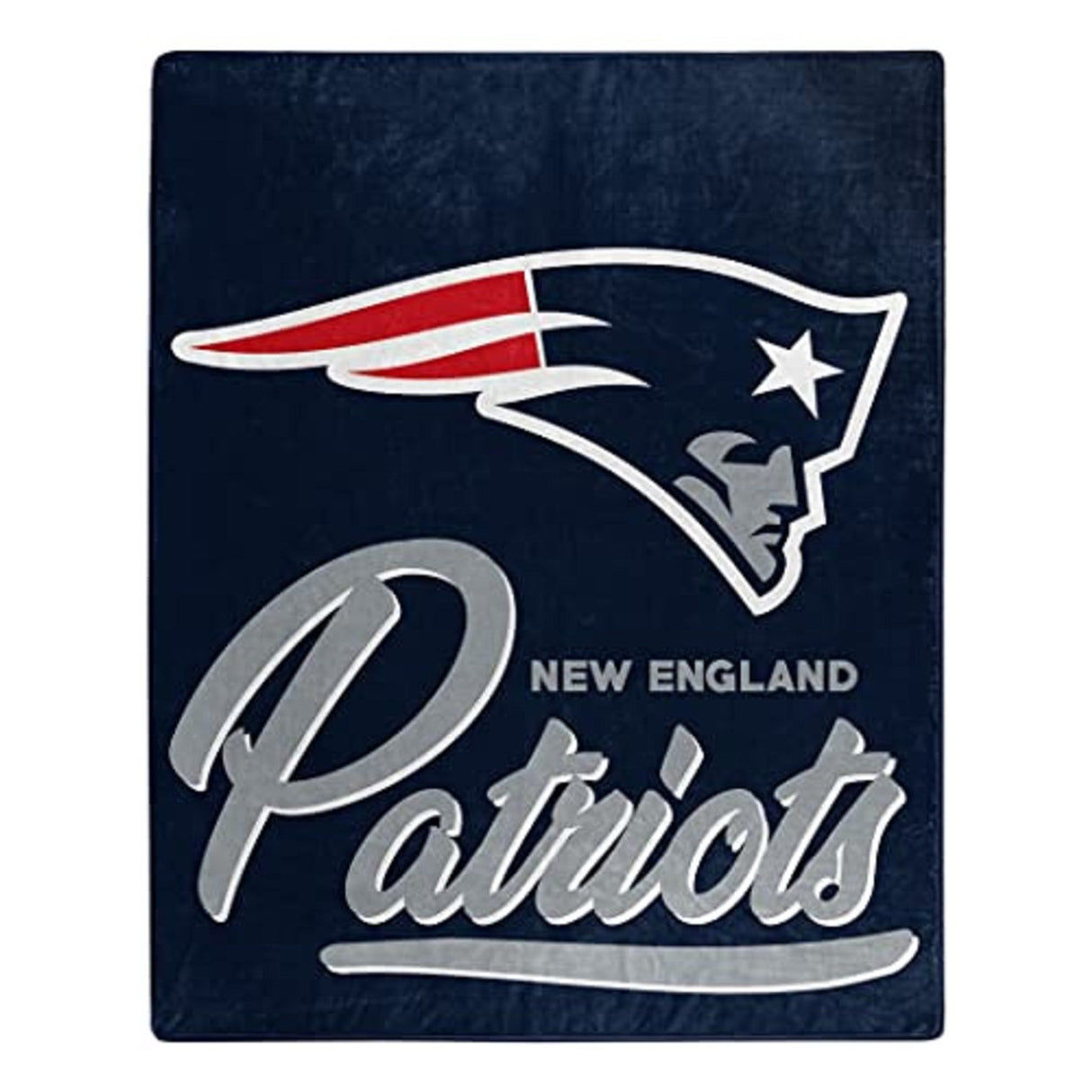 Northwest Company New England Patriots Raschel Signature Design Blanket 50x60 Fan Gear NFL New England Patriots