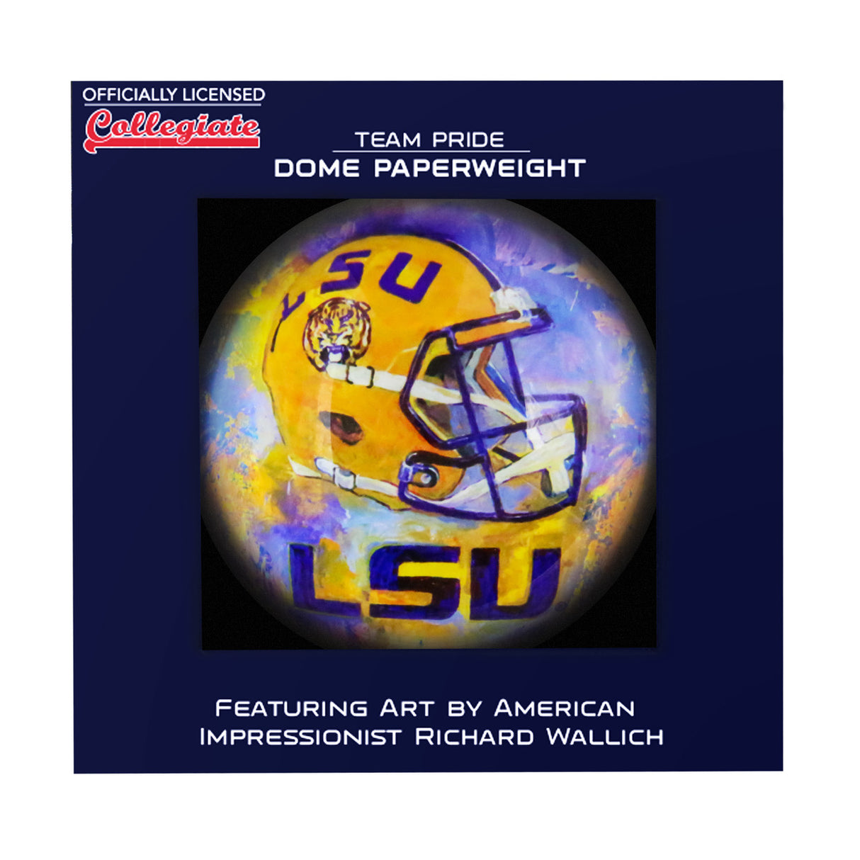 Sporticulture LSU Tigers Domed Paperweight Fan Gear NCAA LSU Tigers