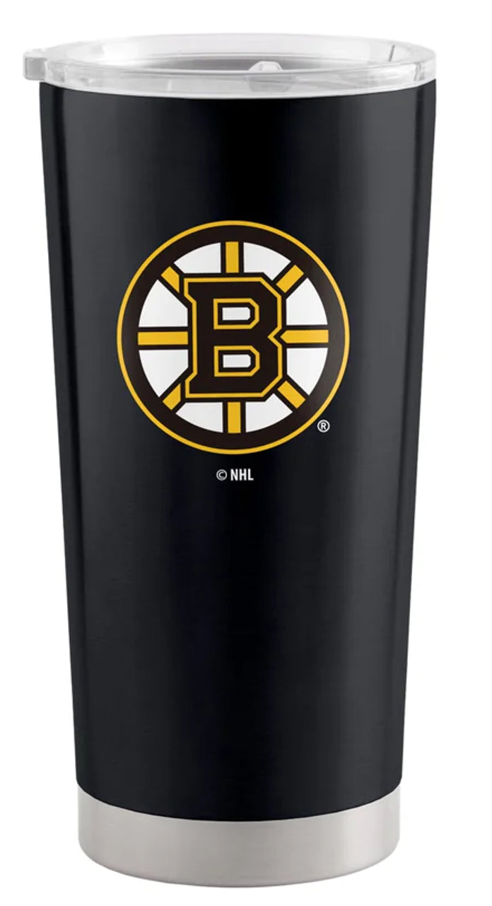 Logo Brands Boston Bruins 20oz Stainless Steel Travel Tumbler Fan Gear NHL Boston Bruins
