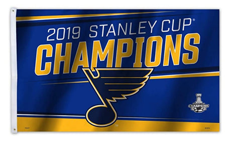 Fremont Die St. Louis Blues 2019 Stanley Cup Champs Banner Style Flag 3x5 Fan Gear NHL St. Louis Blues