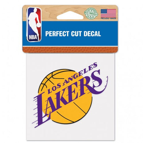 Wincraft Los Angeles Lakers Color Perfect Cut Decal 4x4 Fan Gear NBA Los Angeles Lakers