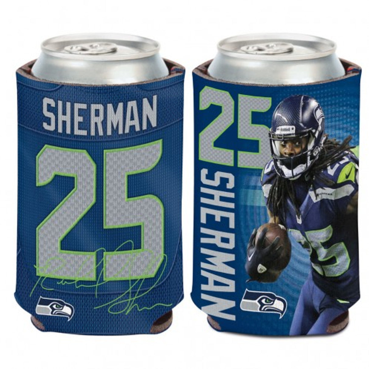 Wincraft Seattle Seahawks Richard Sherman Design Can Cooler Fan Gear NFL Seattle Seahawks
