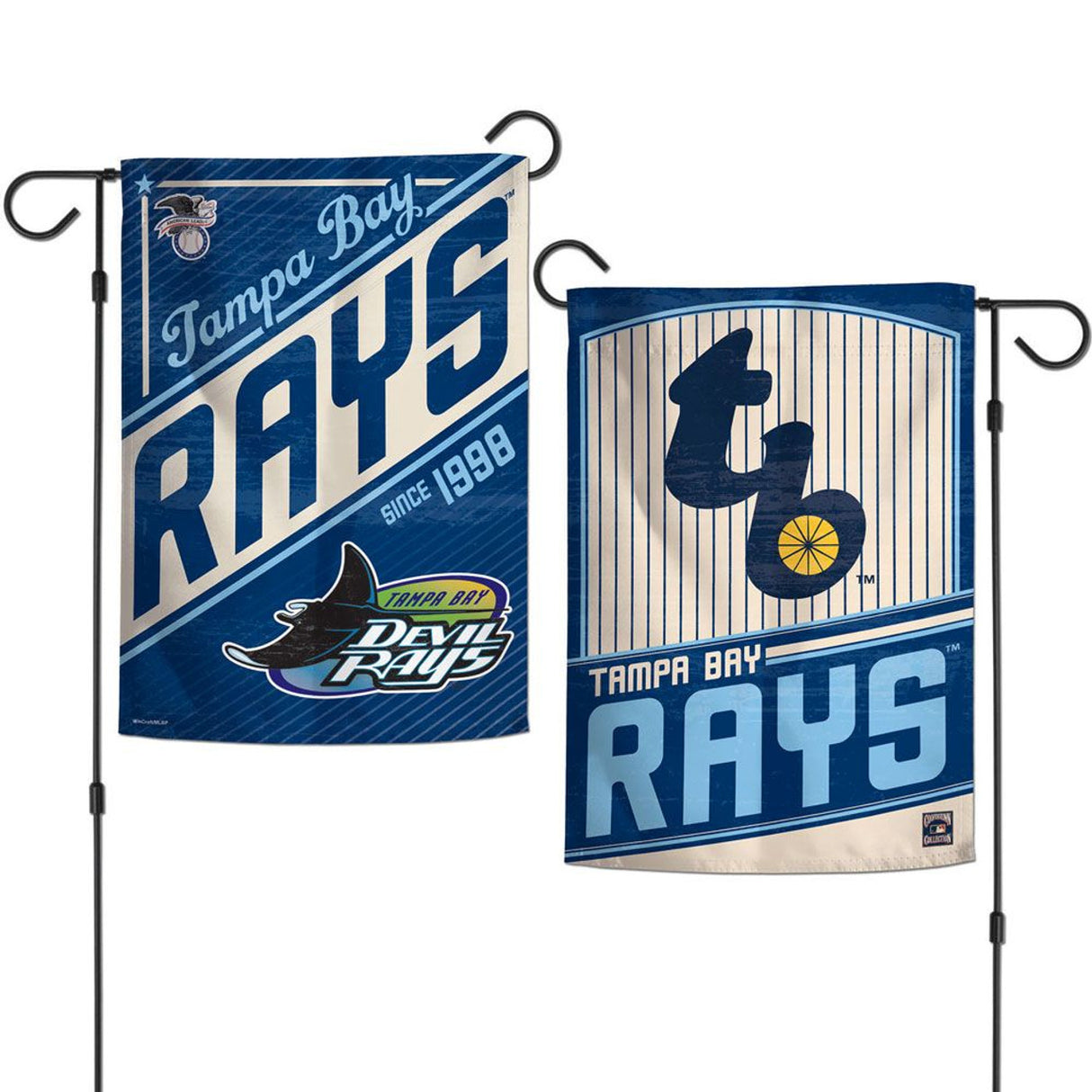 Wincraft Tampa Bay Rays 2 Sided Garden Style Flag 12x18 Fan Gear MLB Tampa Bay Rays