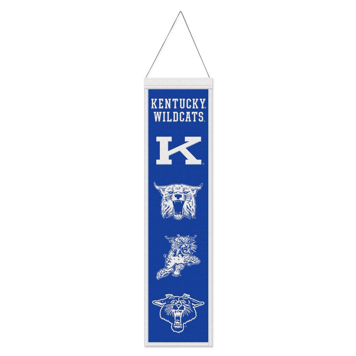 Wincraft Kentucky Wildcats Heritage Evolution Design Wool Banner 8x32 Fan Gear NCAA Kentucky Wildcats