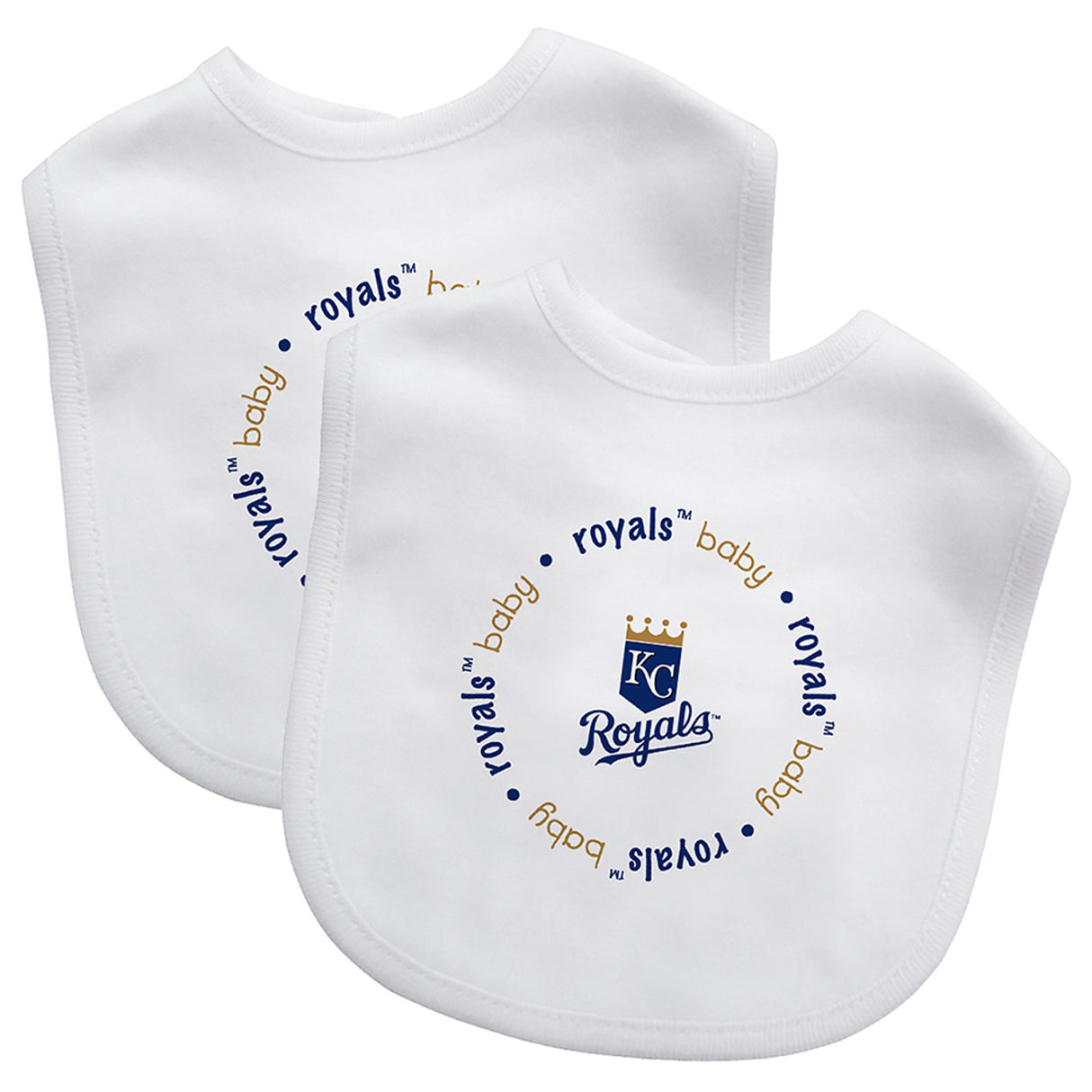 Masterpieces Puzzle Company Kansas City Royals 2 Pack Baby Bib Fan Gear MLB Kansas City Royals