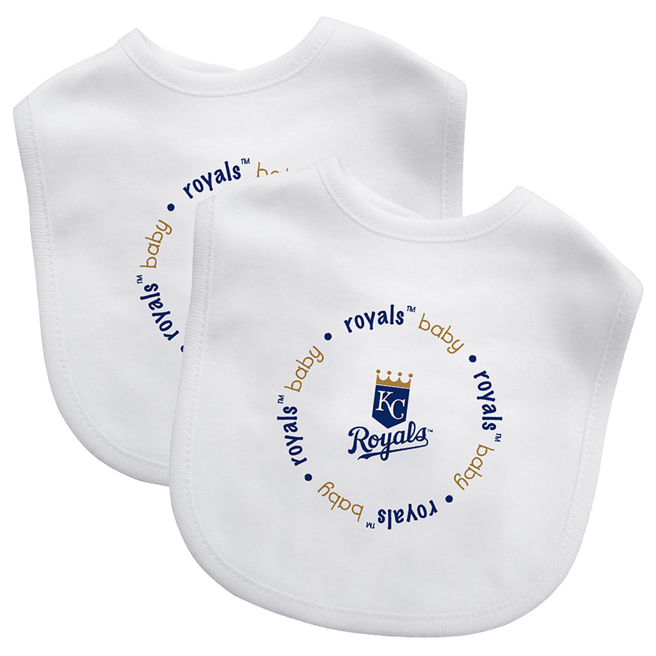 Masterpieces Puzzle Company Kansas City Royals 2 Pack Baby Bib Fan Gear MLB Kansas City Royals