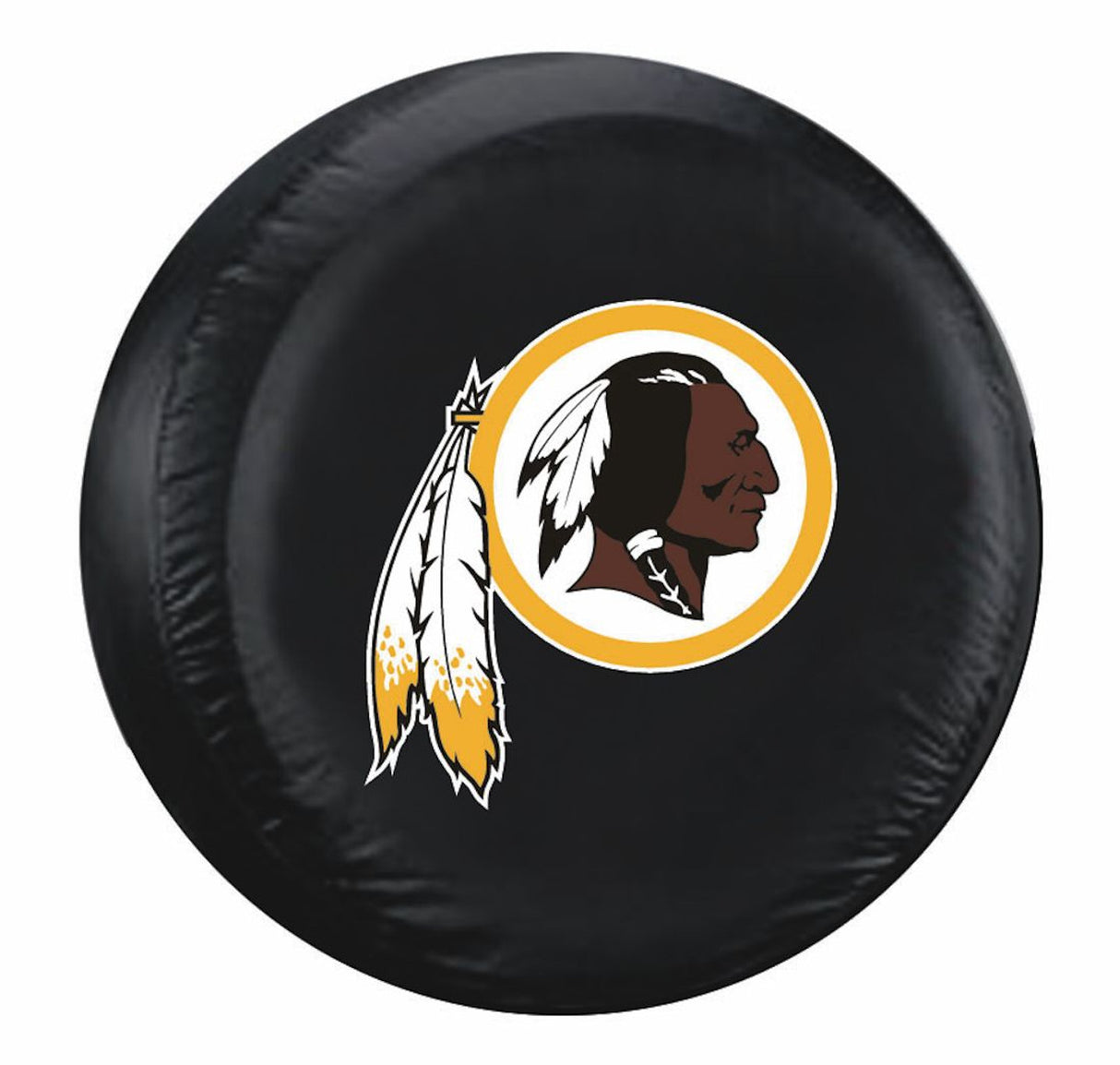 Fremont Die Washington Redskins Black Standard Size Tire Cover Fan Gear NFL Washington Commanders