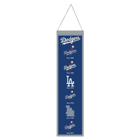 Wincraft Los Angeles Dodgers Heritage Evolution Design Wool Banner 8x32 Fan Gear MLB Los Angeles Dodgers