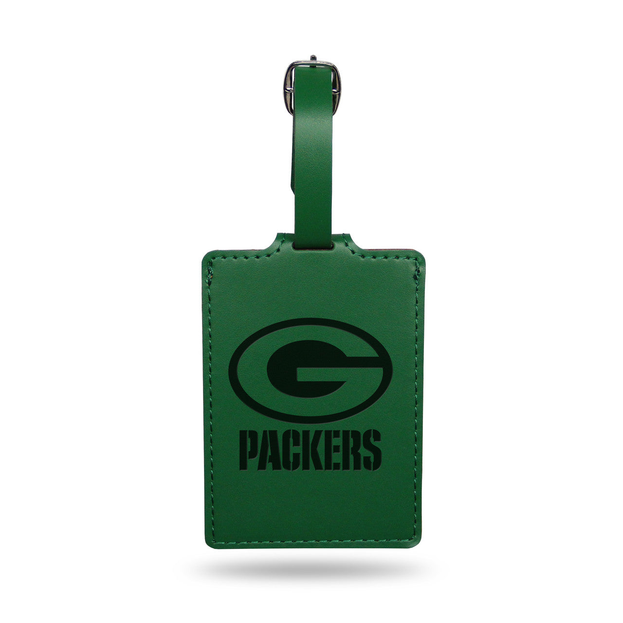 Rico Industries Green Bay Packers Laser Engraved Luggage Tag Fan Gear NFL Green Bay Packers