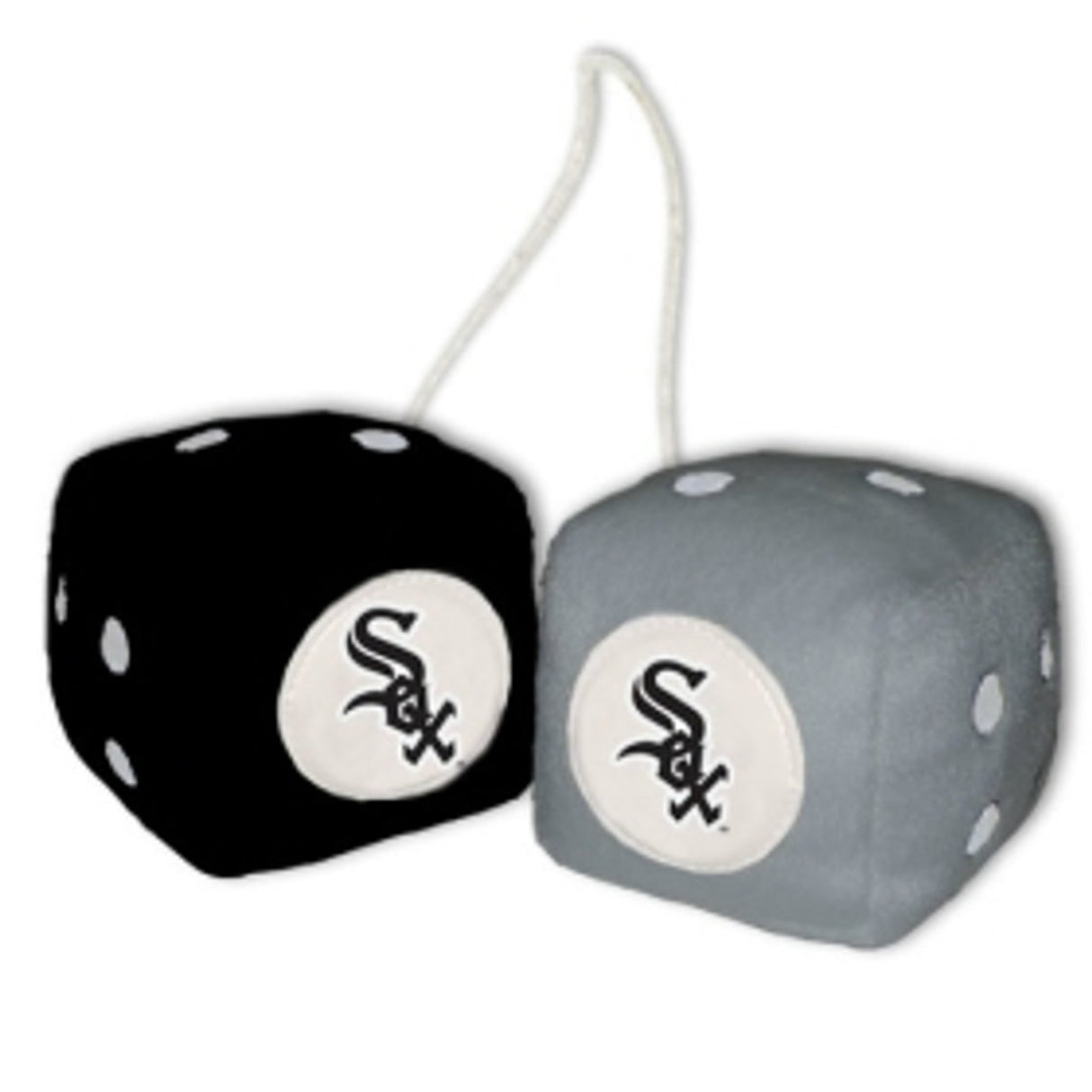 Fremont Die Chicago White Sox Fuzzy Dice Fan Gear MLB Chicago White Sox