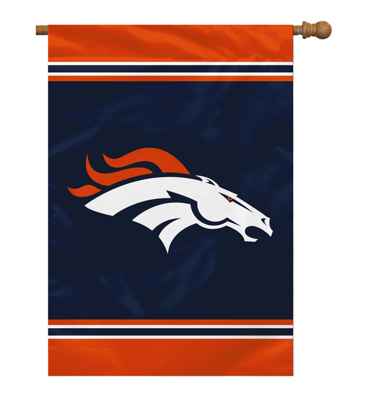 Fremont Die Denver Broncos 1-Sided House Flag 28x40 Fan Gear NFL Denver Broncos