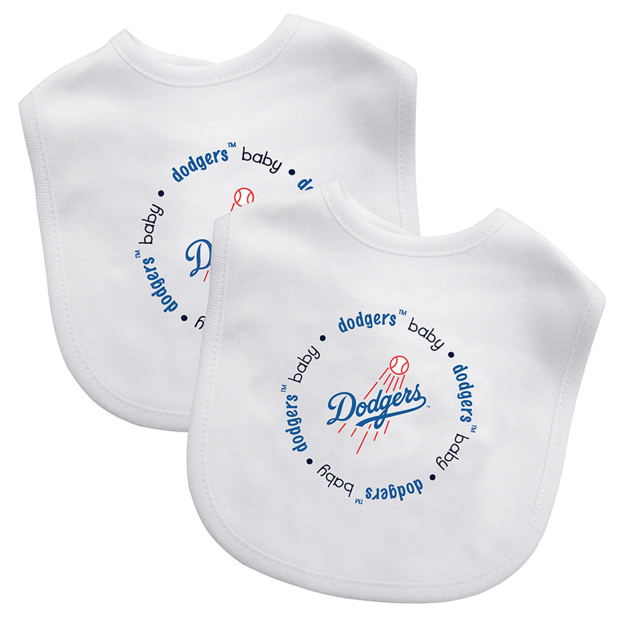 Masterpieces Puzzle Company Los Angeles Dodgers 2 Pack Baby Bib Fan Gear MLB Los Angeles Dodgers