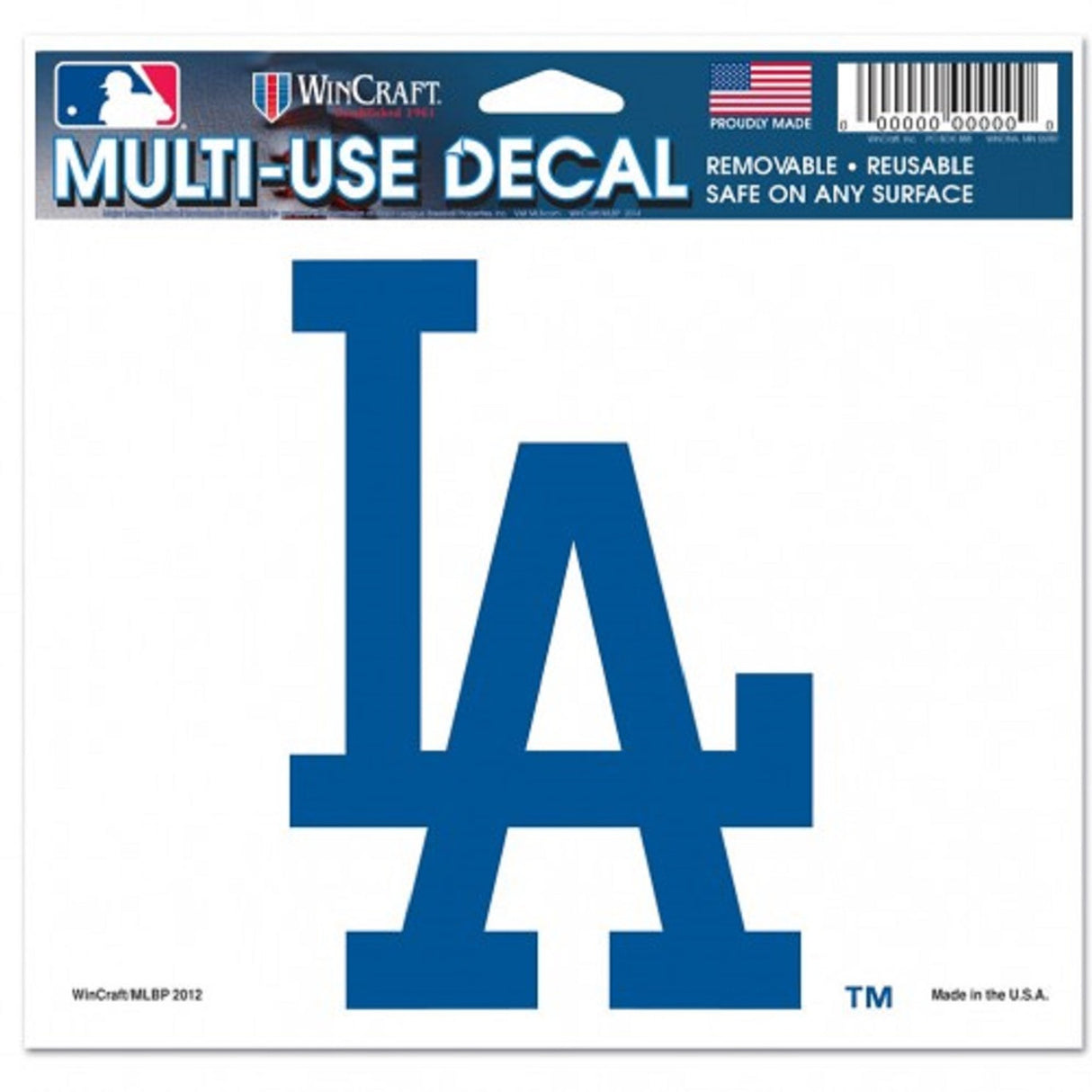 Wincraft Los Angeles Dodgers Color Ultra Decal 5x6 Fan Gear MLB Los Angeles Dodgers