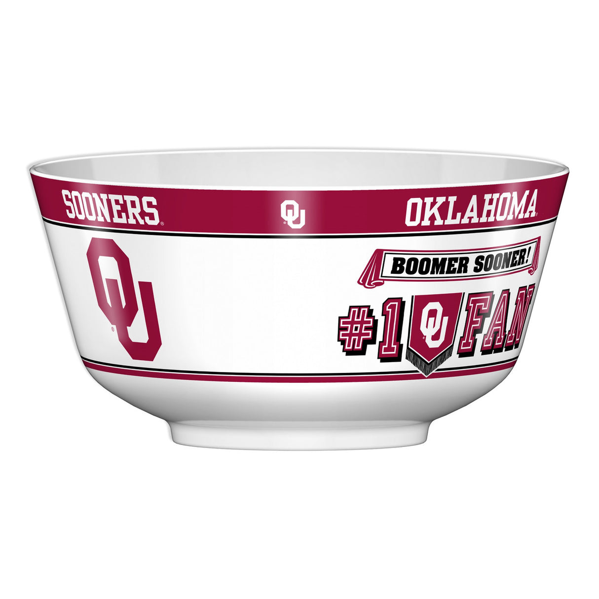 Fremont Die Oklahoma Sooners All JV Party Bowl Fan Gear NCAA Oklahoma Sooners