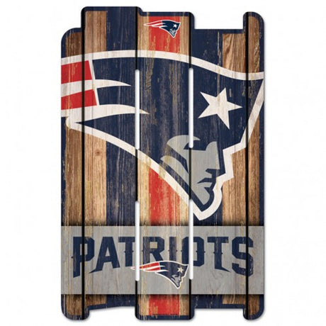 Wincraft New England Patriots Fence Style Wood Sign 11x17 Fan Gear NFL New England Patriots
