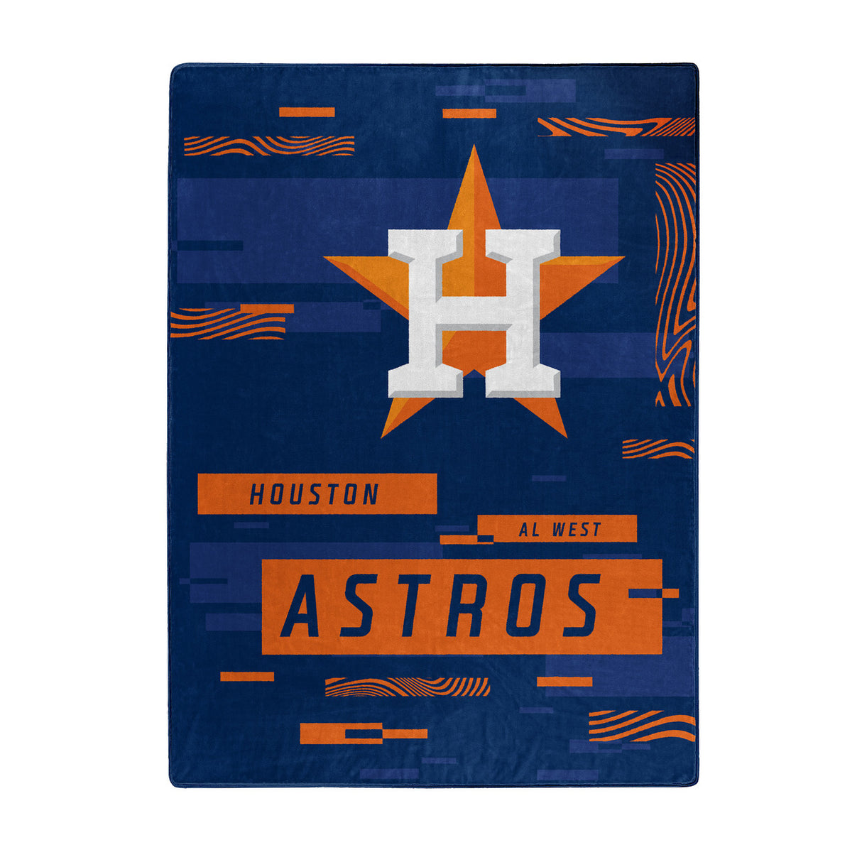 Northwest Company Houston Astros Raschel Digitize Design Blanket 60x80 Fan Gear MLB Houston Astros