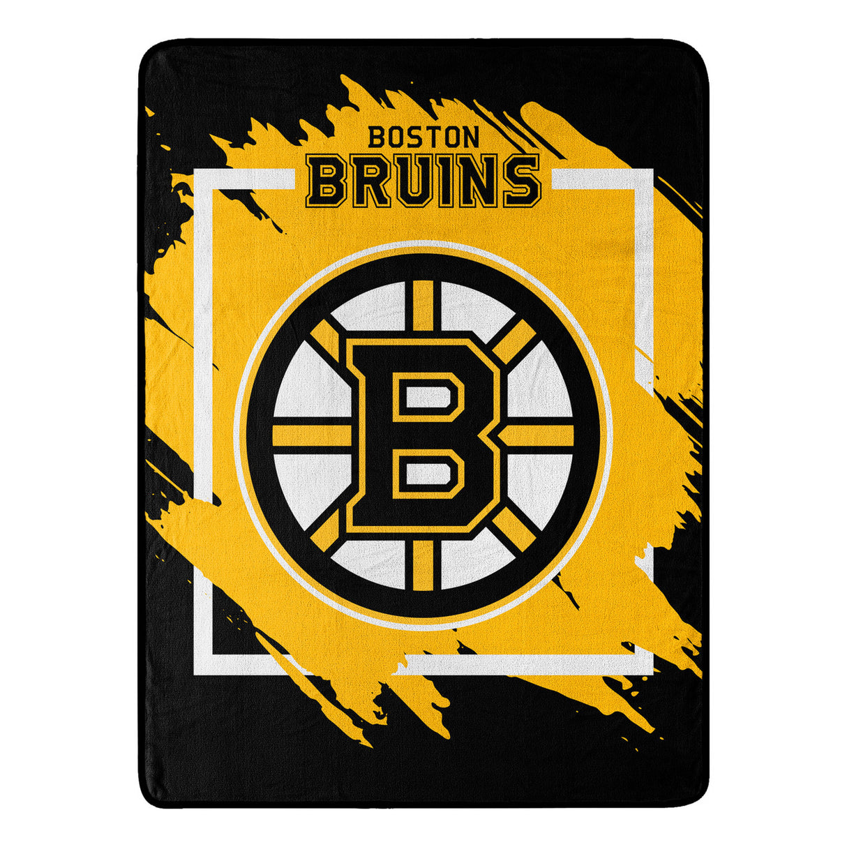 Northwest Company Boston Bruins Micro Raschel Dimensional Design Blanket 46x60 - Special Order Fan Gear NHL Boston Bruins